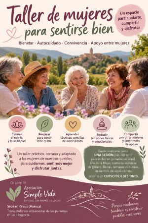 Taller de mujeres para sentirse bien